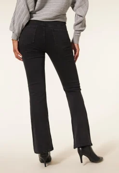 Online Miss Etam Jeans flared details zwart 32