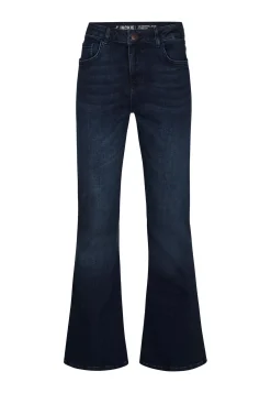 Outlet Miss Etam Jeans flared leg blauw Dark denim
