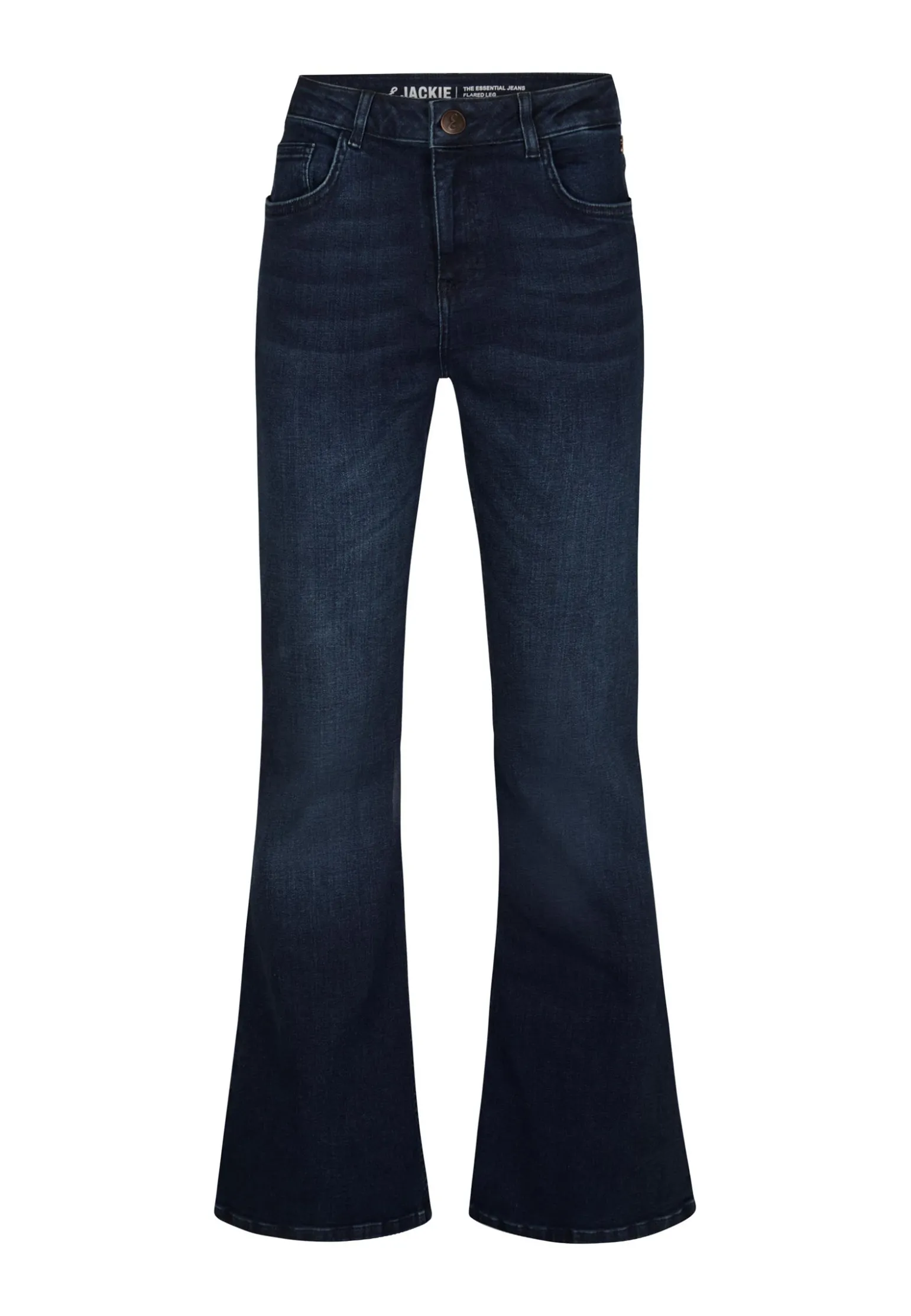 Outlet Miss Etam Jeans flared leg blauw Dark denim
