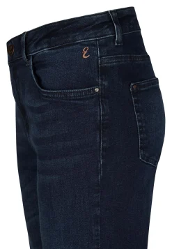 Outlet Miss Etam Jeans flared leg blauw Dark denim