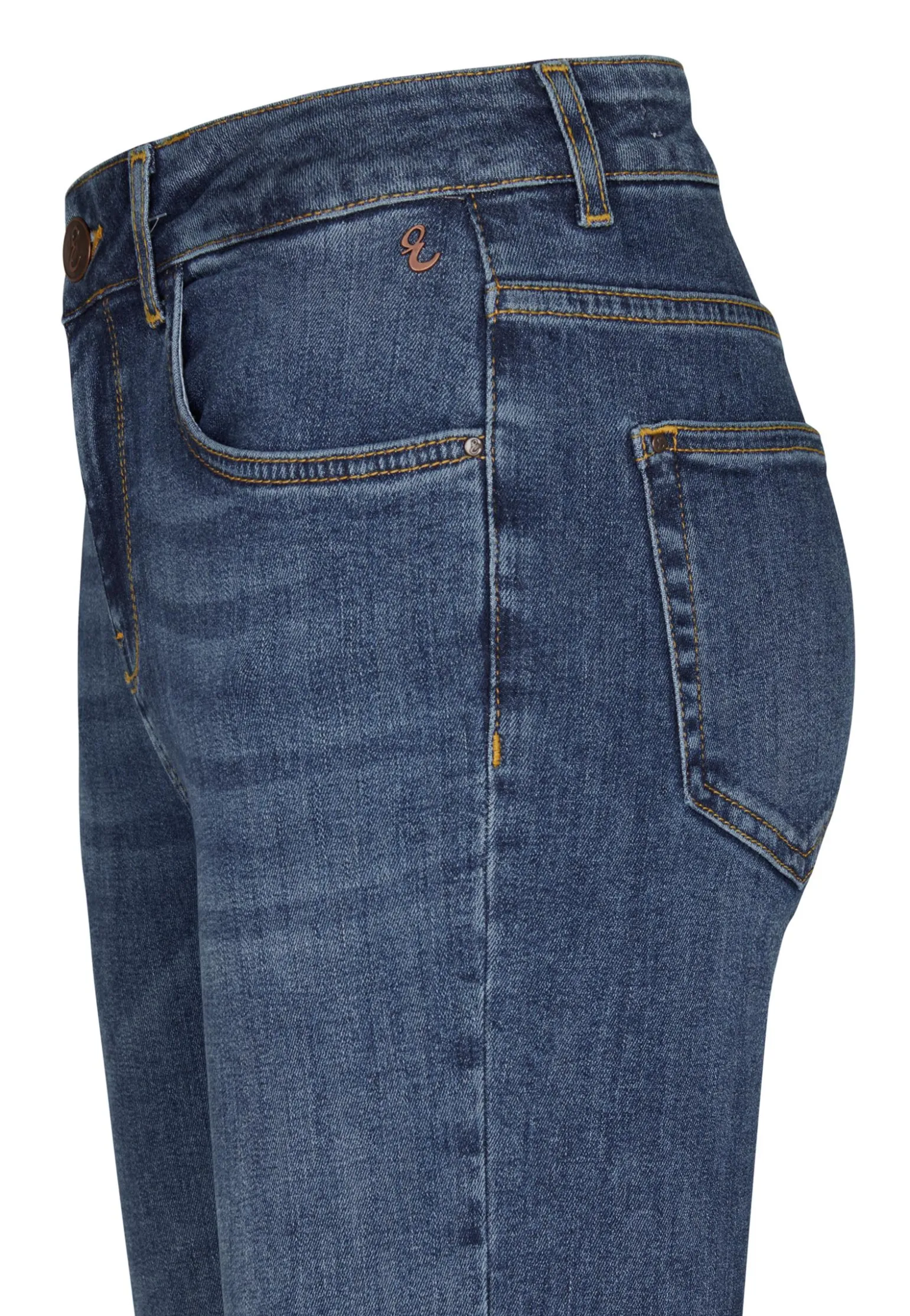Hot Miss Etam Jeans flared leg blauw Medium denim