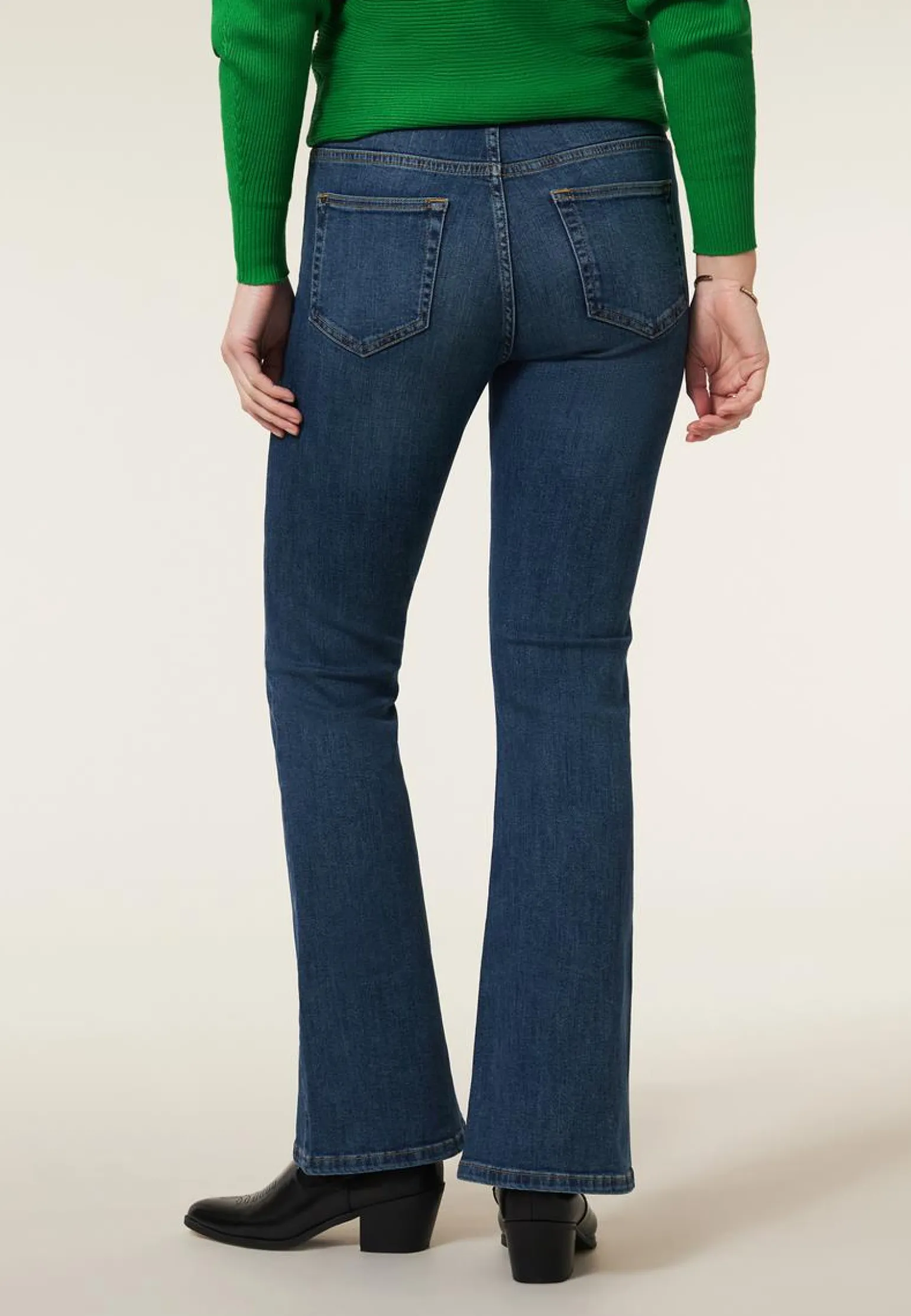 Best Miss Etam Jeans flared leg blauw Medium denim