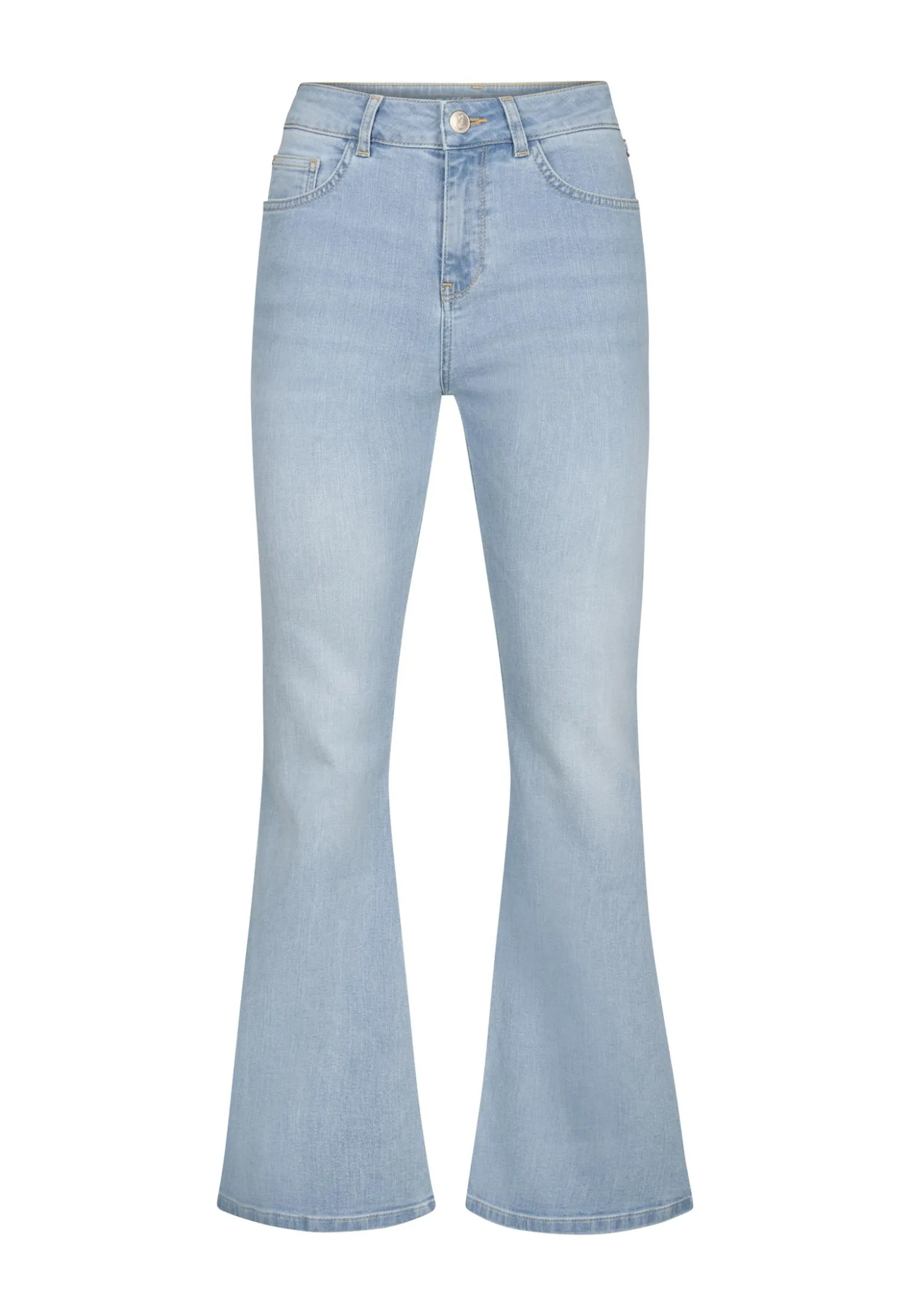 Hot Miss Etam Jeans flared leg blauw 32" Bleached