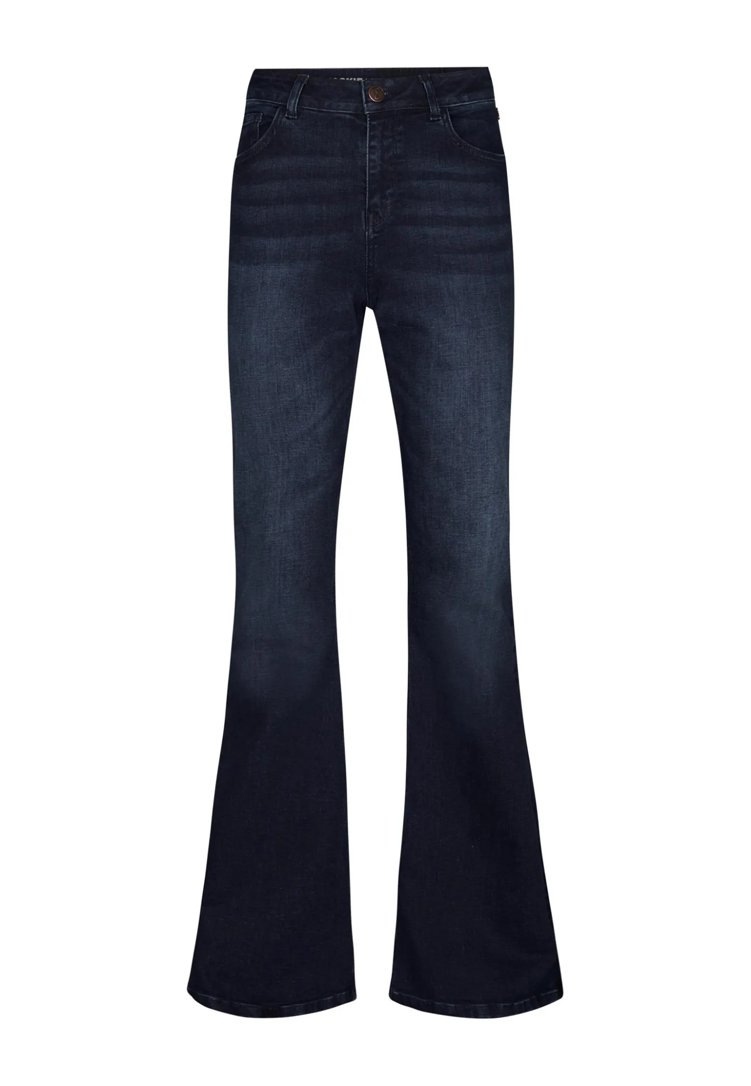 Miss Etam Jeans flared leg blauw 36" Dark denim