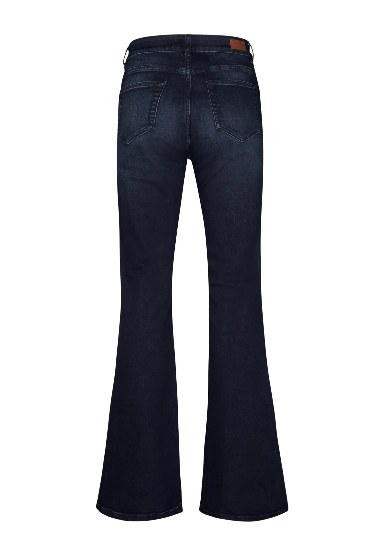 Miss Etam Jeans flared leg blauw 36" Dark denim