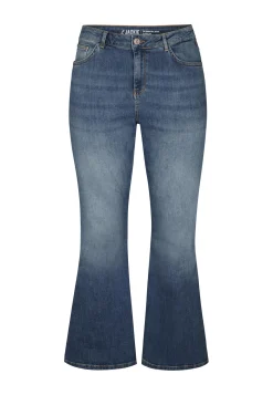 Best Miss Etam Jeans flared leg blauw 32" Medium denim