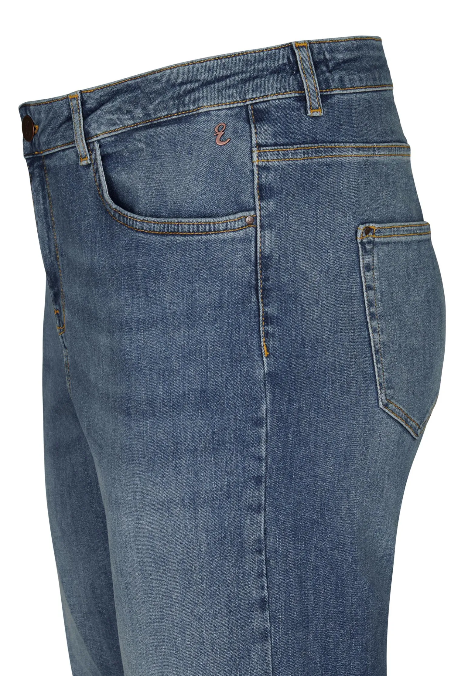 Best Miss Etam Jeans flared leg blauw 32" Medium denim