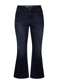 Clearance Miss Etam Jeans flared leg blauw 32" Dark denim