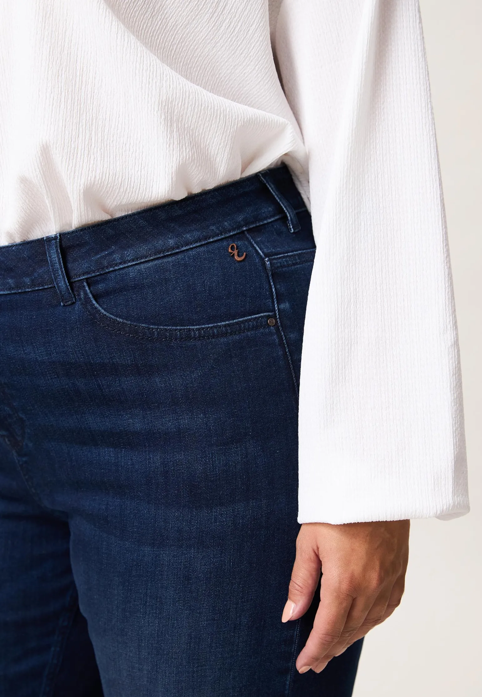 Clearance Miss Etam Jeans flared leg blauw 32" Dark denim