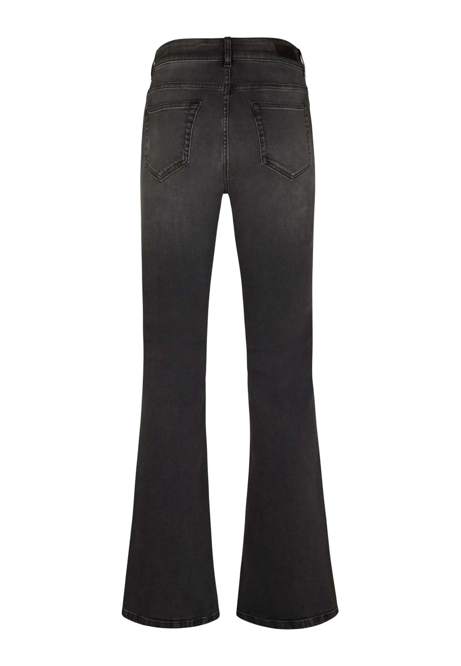 Miss Etam Jeans flared leg grijs 36" Mid grey denim