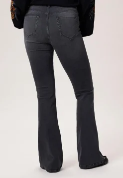 Miss Etam Jeans flared leg grijs 36