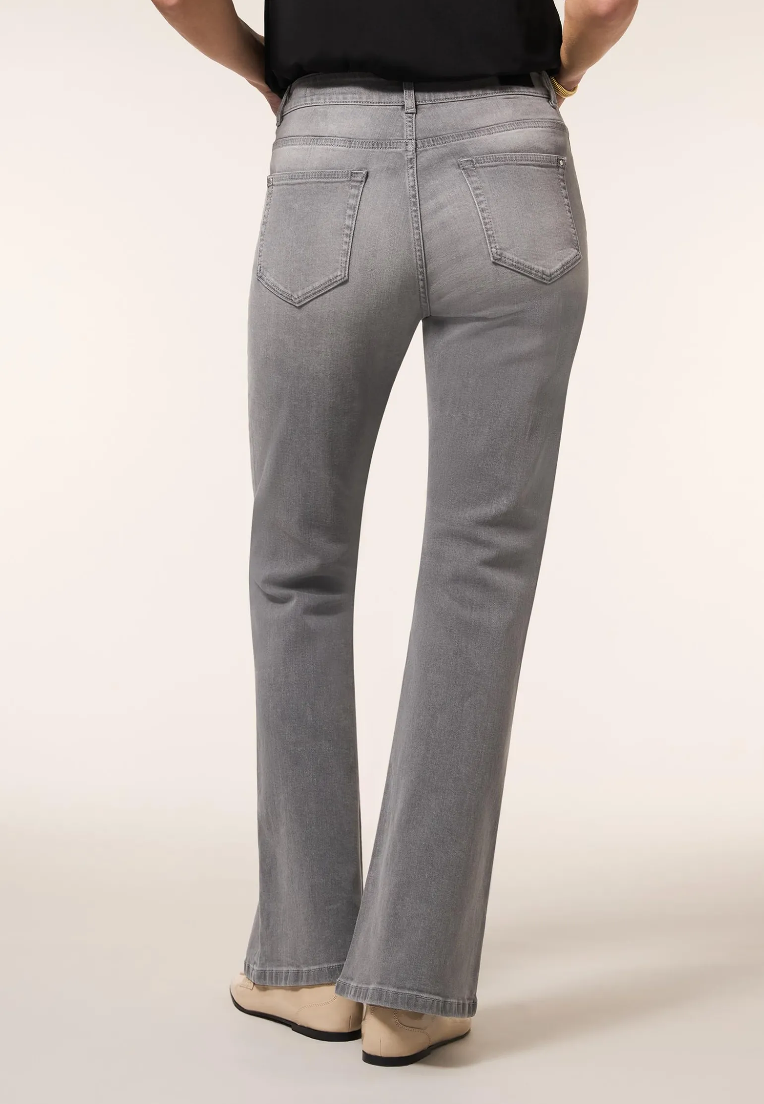 Miss Etam Jeans flared leg 32" Grijs