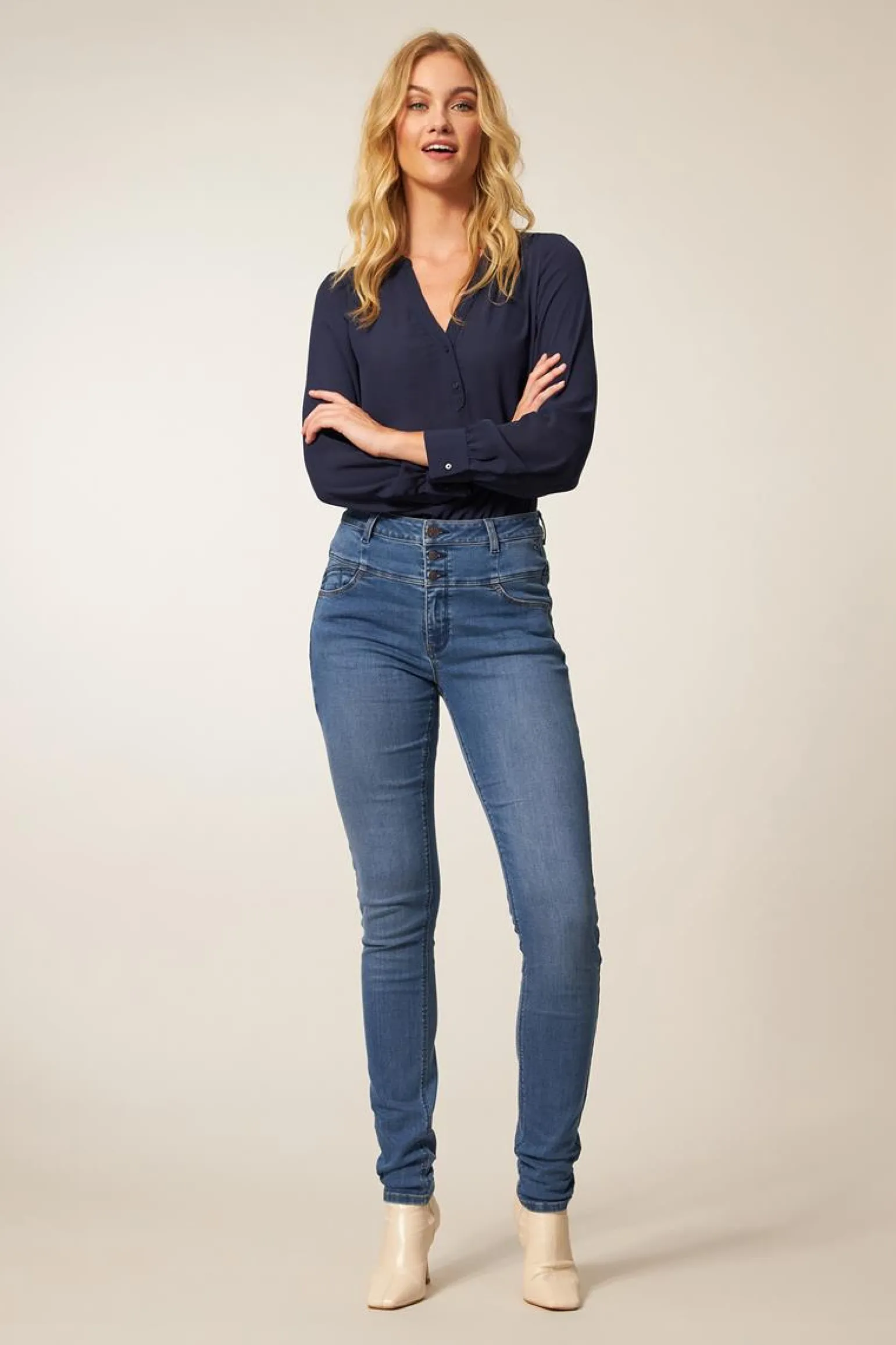 Best Miss Etam Jeans 'Havanna' skinny blauw Medium denim