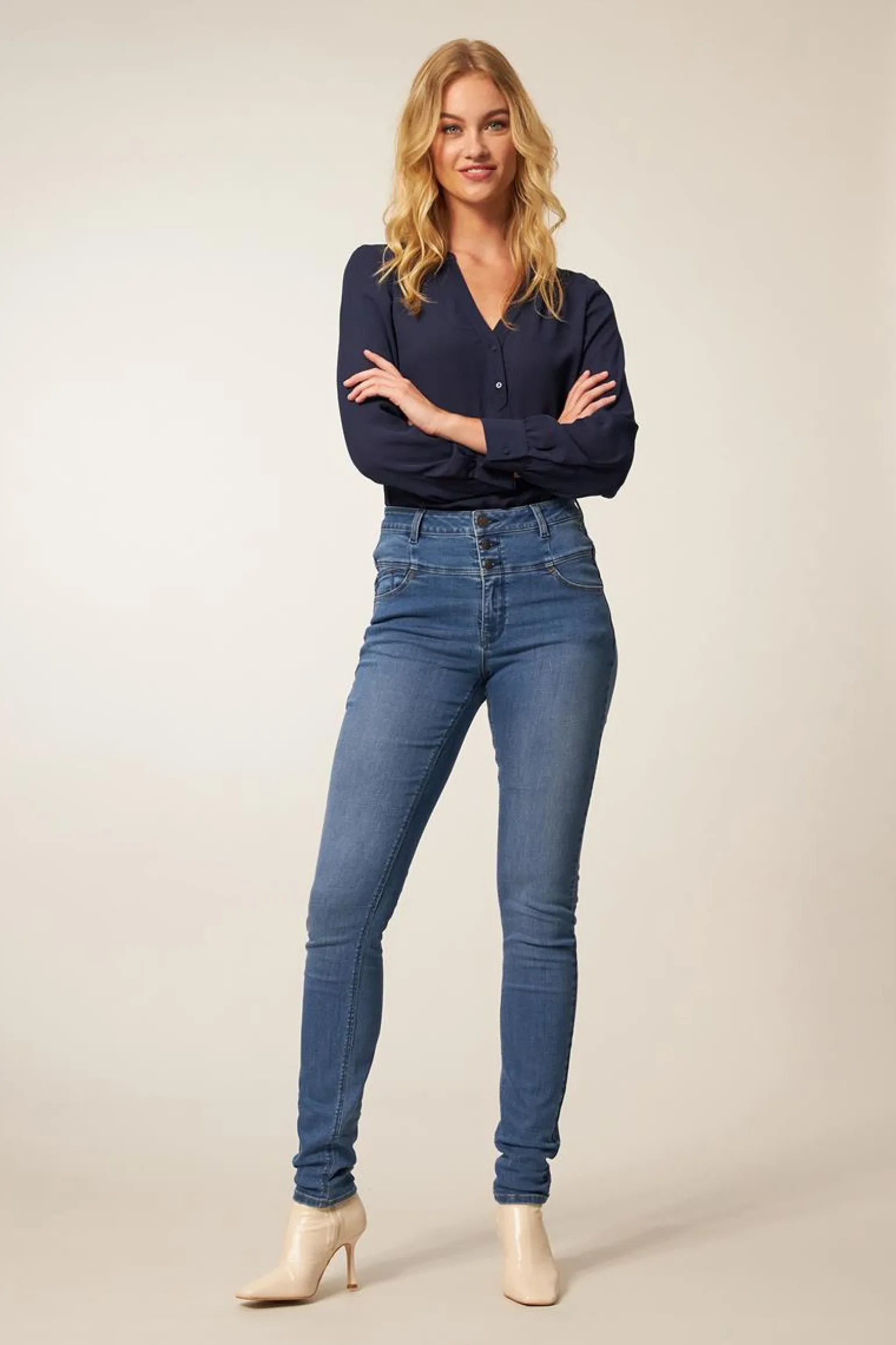 Best Miss Etam Jeans 'Havanna' skinny blauw Medium denim