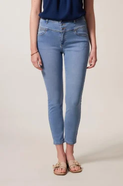 Online Miss Etam Jeans 'Havanna' skinny blauw Bleached
