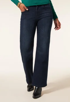 New Miss Etam Jeans relaxed straight fit blauw 32" Dark denim