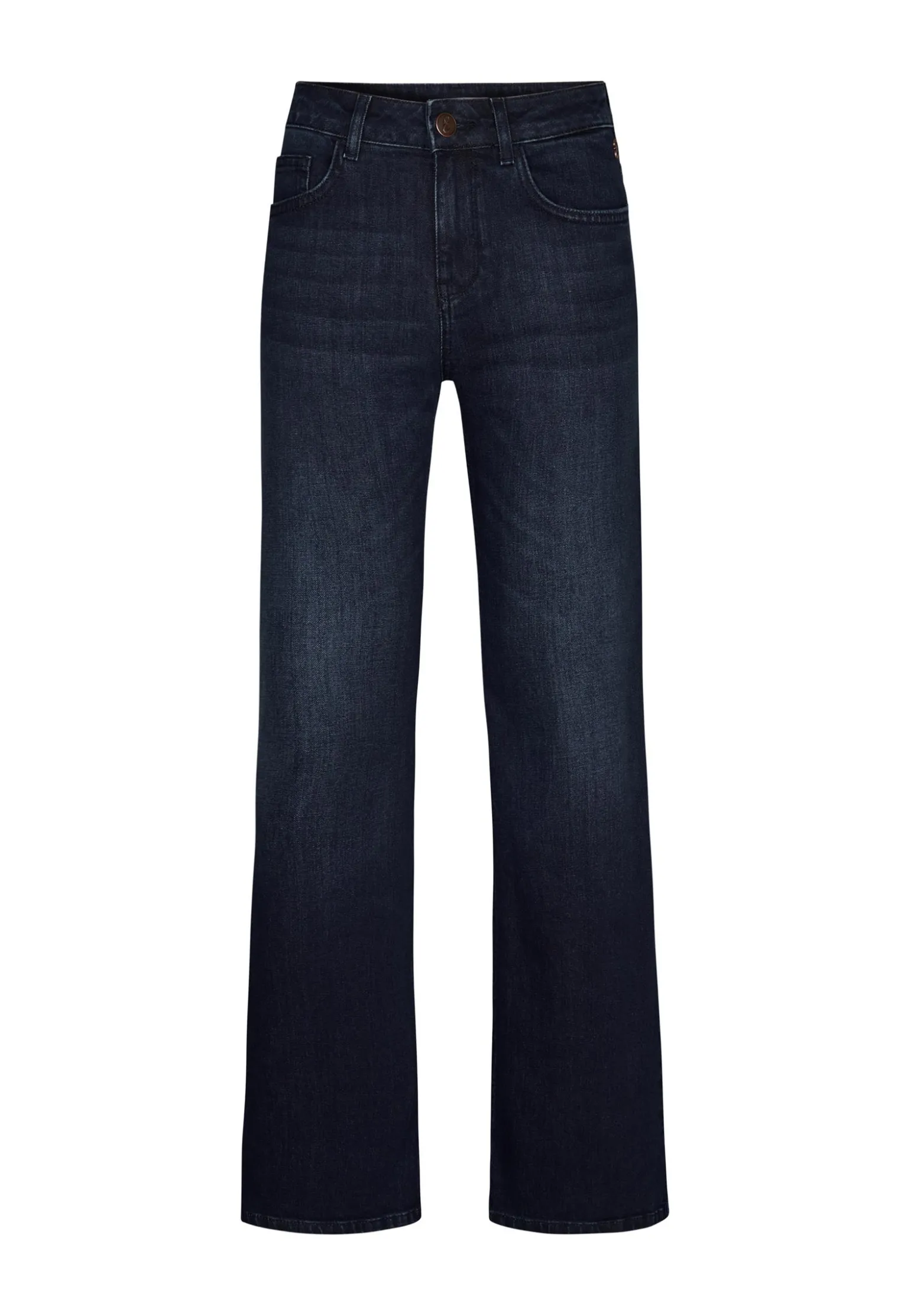 New Miss Etam Jeans relaxed straight fit blauw 32" Dark denim