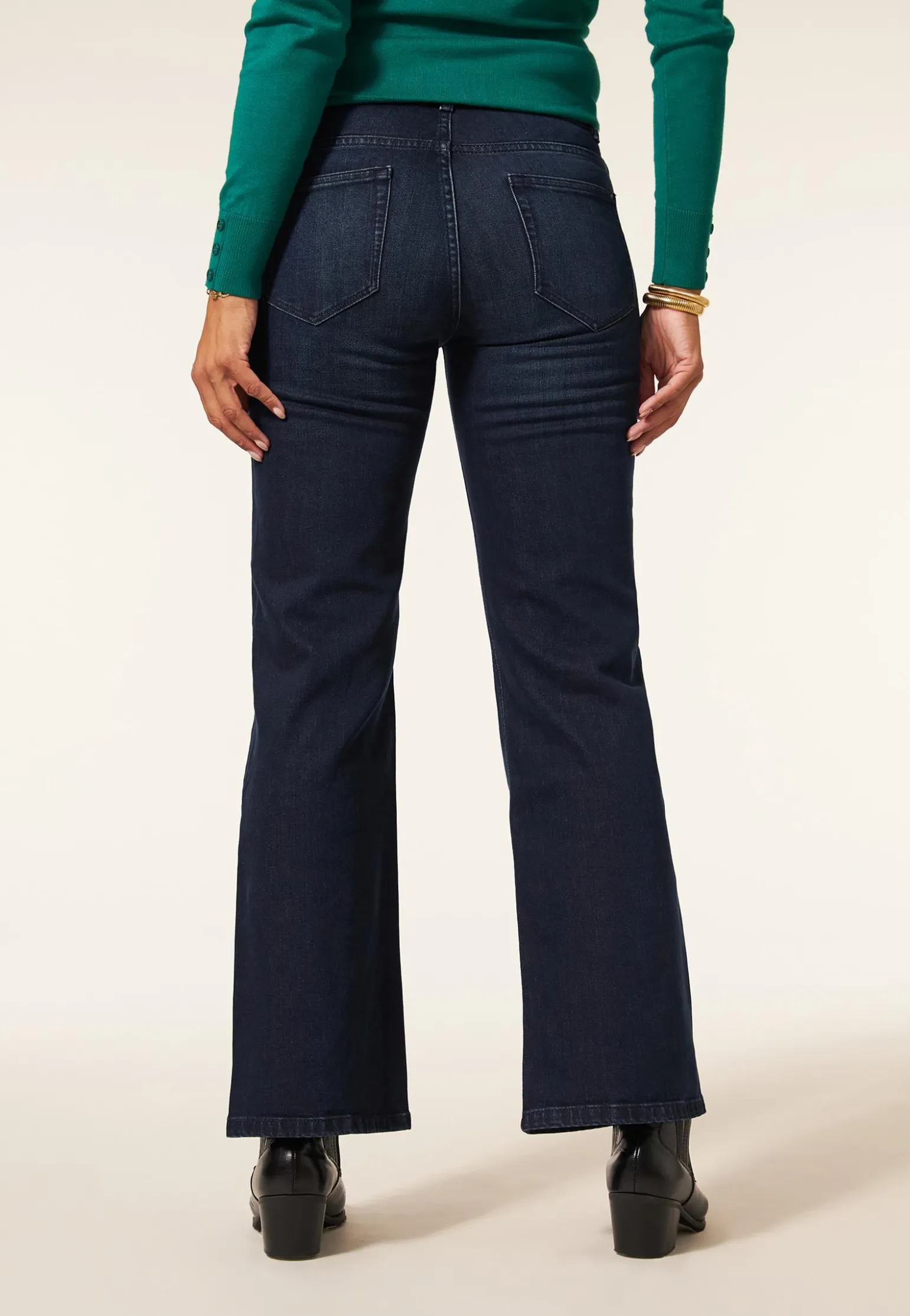 New Miss Etam Jeans relaxed straight fit blauw 32" Dark denim