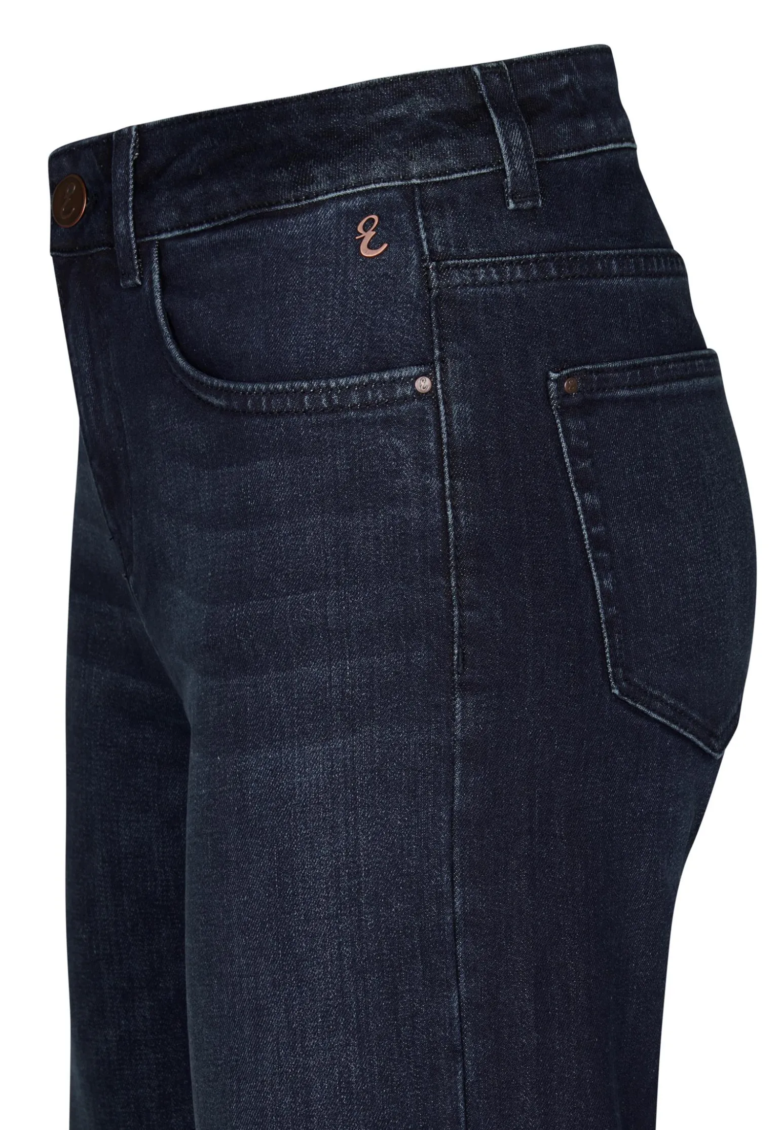 New Miss Etam Jeans relaxed straight fit blauw 32" Dark denim