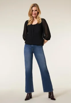 Clearance Miss Etam Jeans relaxed straight fit blauw Medium denim