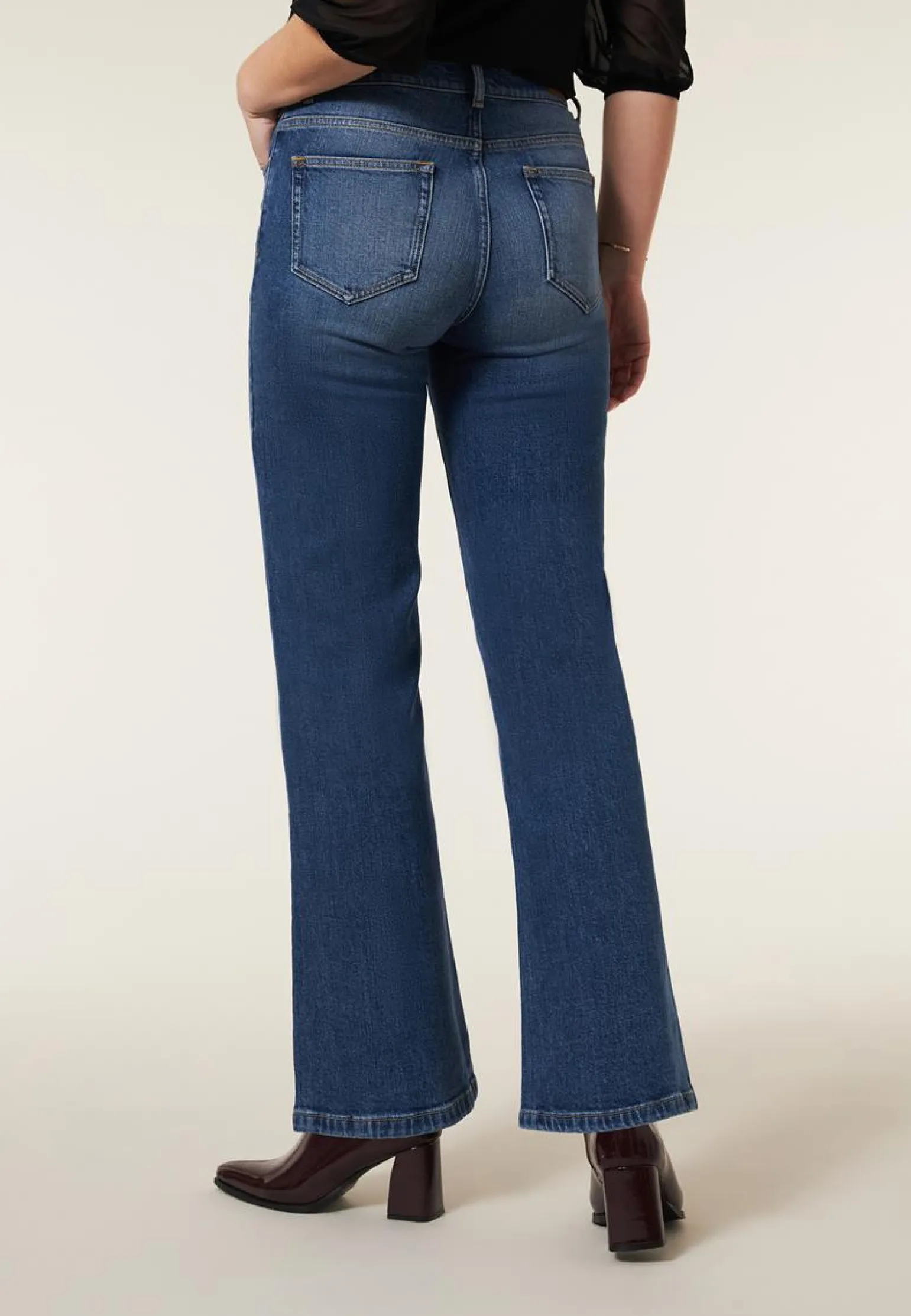 Clearance Miss Etam Jeans relaxed straight fit blauw Medium denim