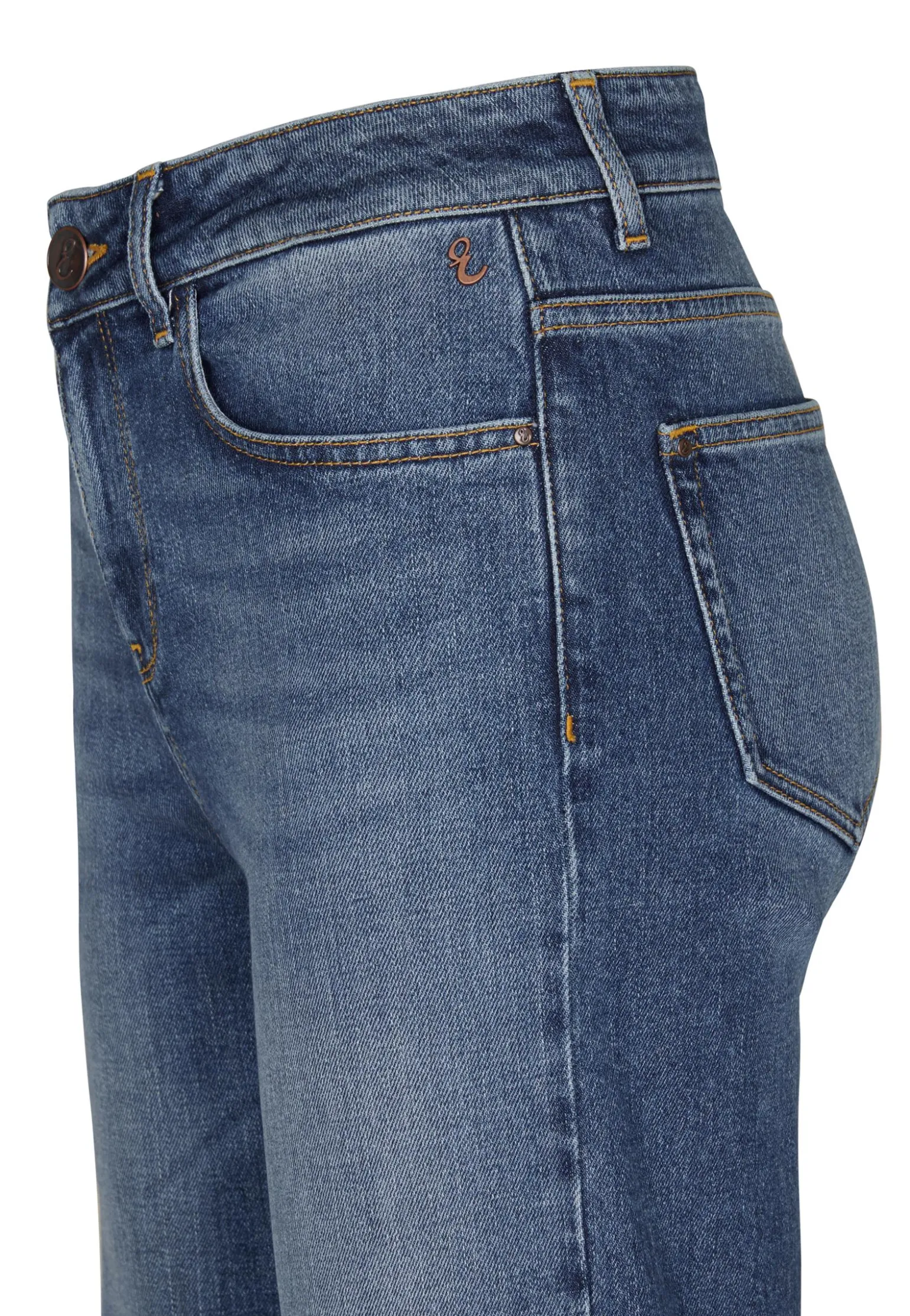 Clearance Miss Etam Jeans relaxed straight fit blauw Medium denim