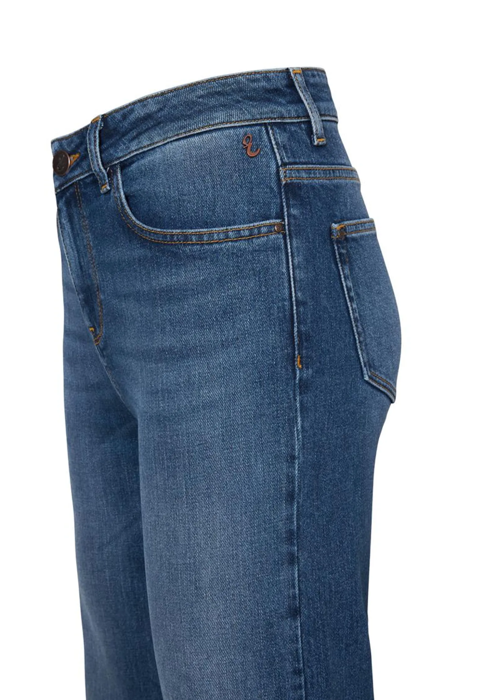 Sale Miss Etam Jeans relaxed straight fit blauw Medium denim