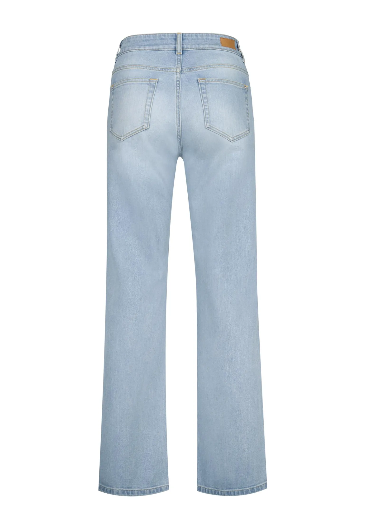 Best Miss Etam Jeans relaxed straight fit blauw Bleached