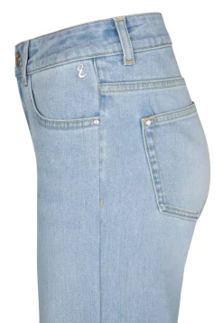 Best Miss Etam Jeans relaxed straight fit blauw Bleached