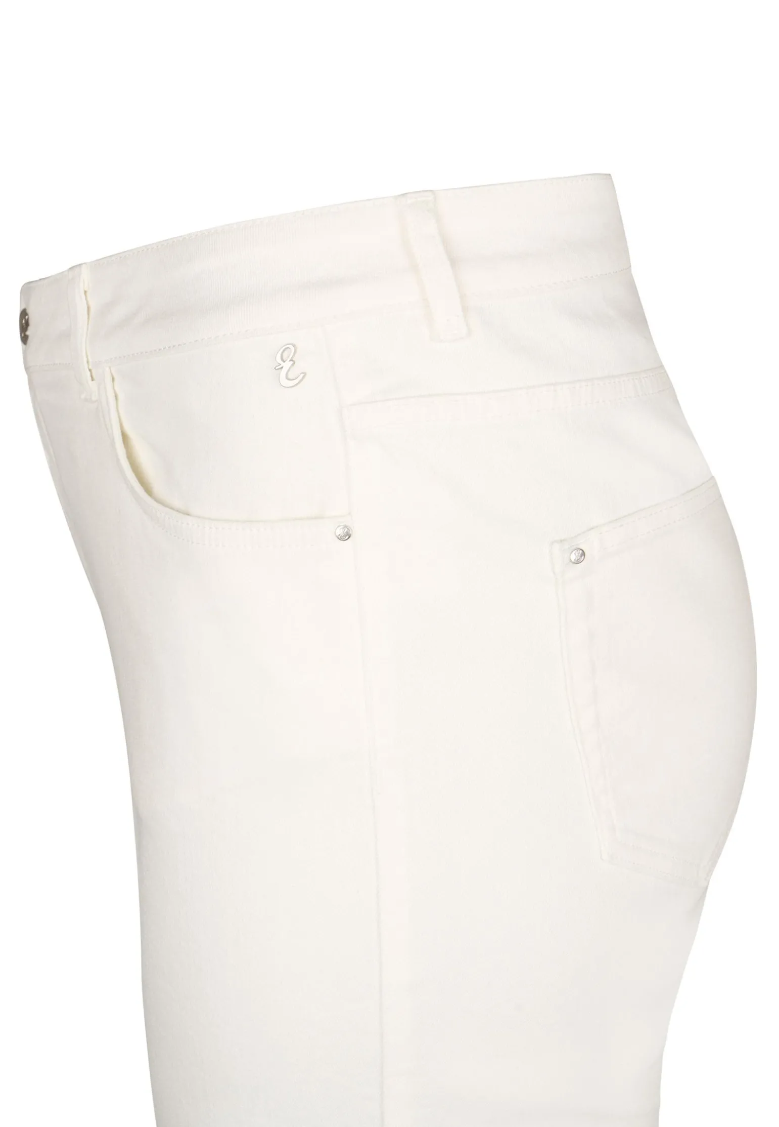 Sale Miss Etam Jeans relaxed straight fit 32" Ecru
