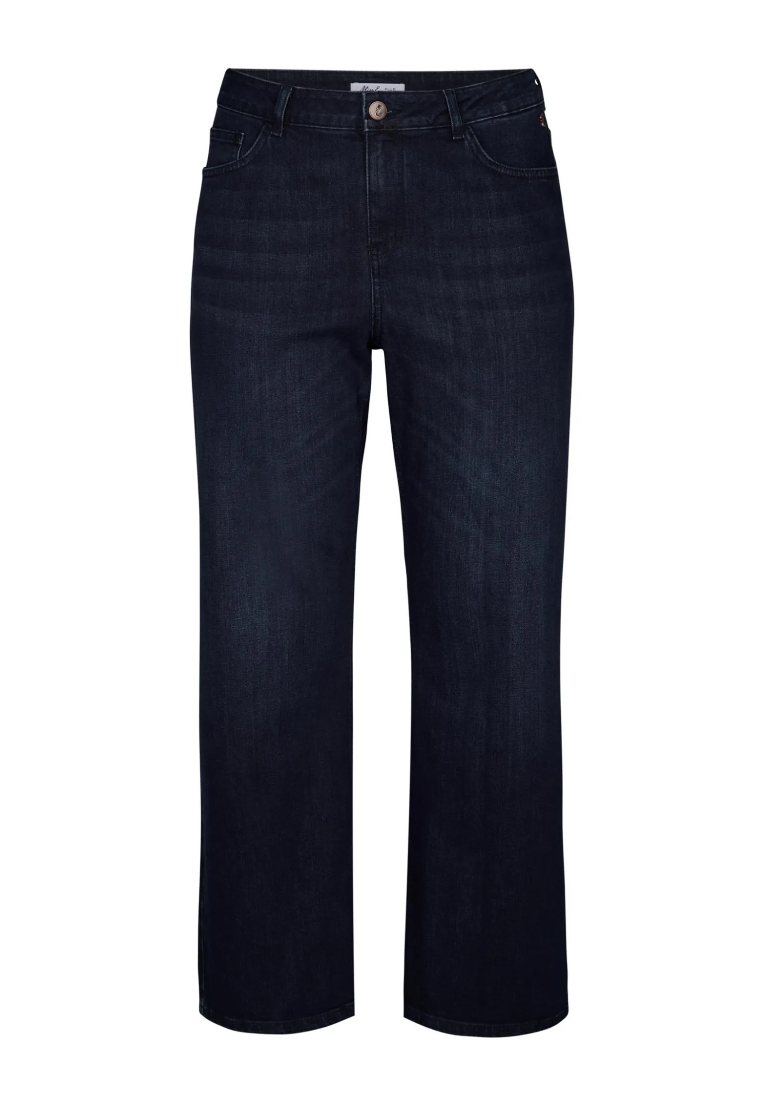 Miss Etam Jeans relaxed straight fit blauw 32" Dark denim
