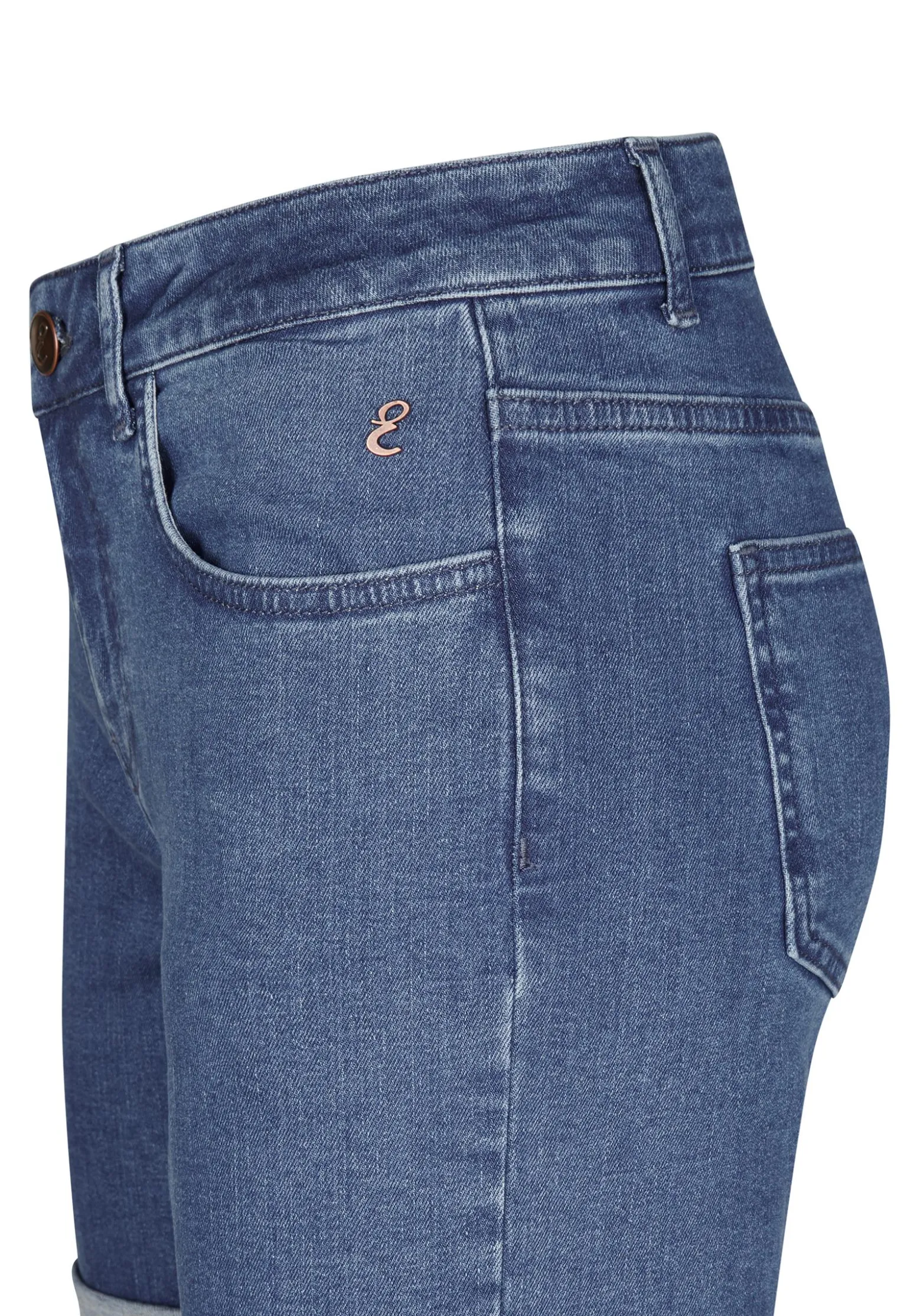 Outlet Miss Etam Jeans short blauw Medium denim