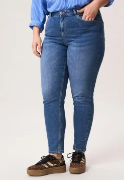 Miss Etam Jeans slim fit blauw Medium denim
