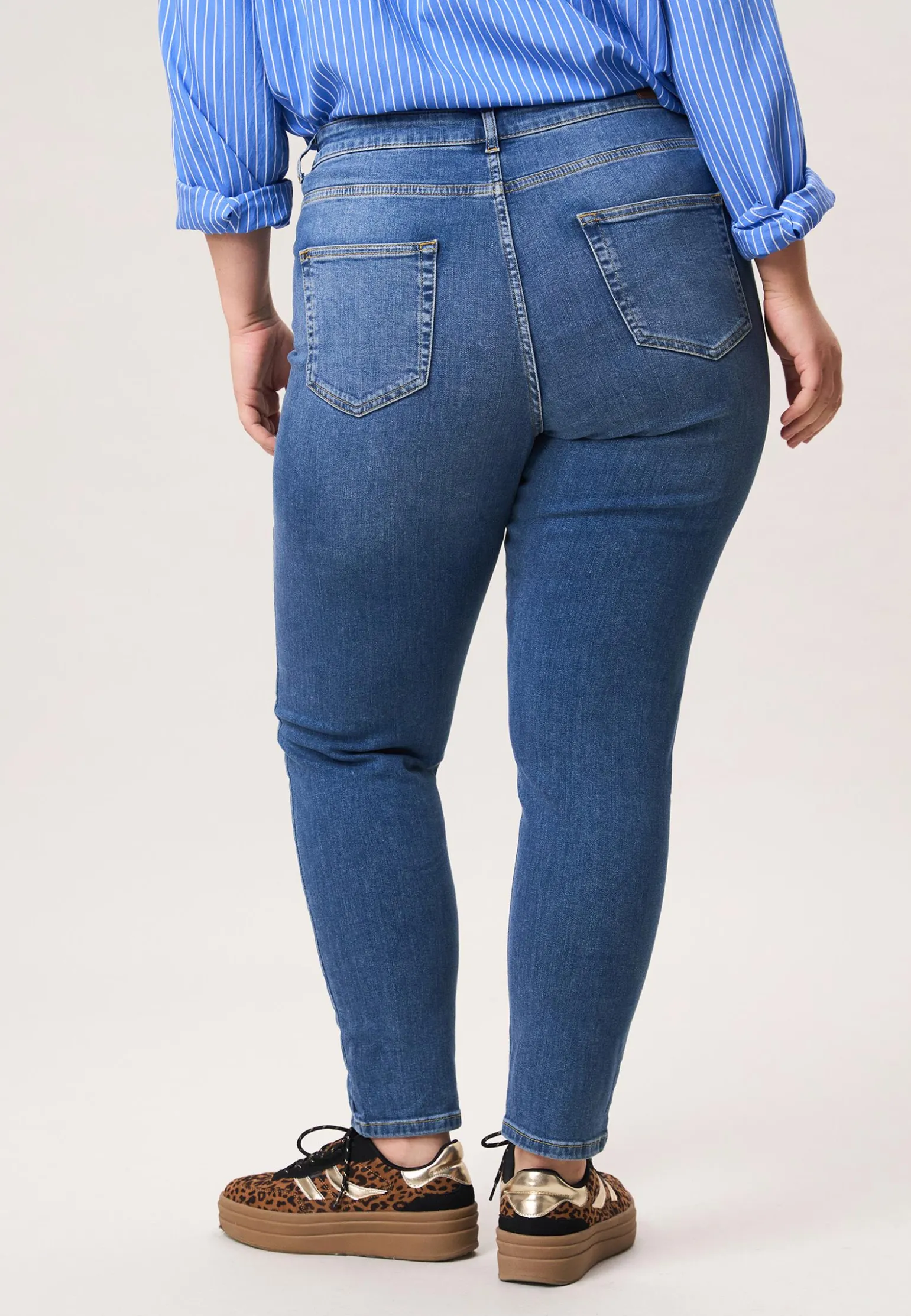 Miss Etam Jeans slim fit blauw Medium denim
