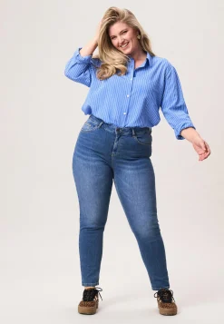Miss Etam Jeans slim fit blauw Medium denim