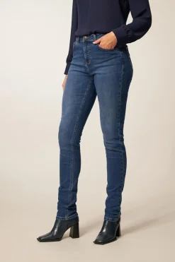 Miss Etam Jeans slim fit blauw Medium denim