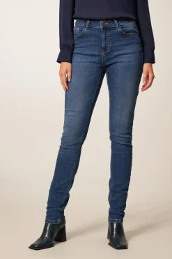 Miss Etam Jeans slim fit blauw Medium denim