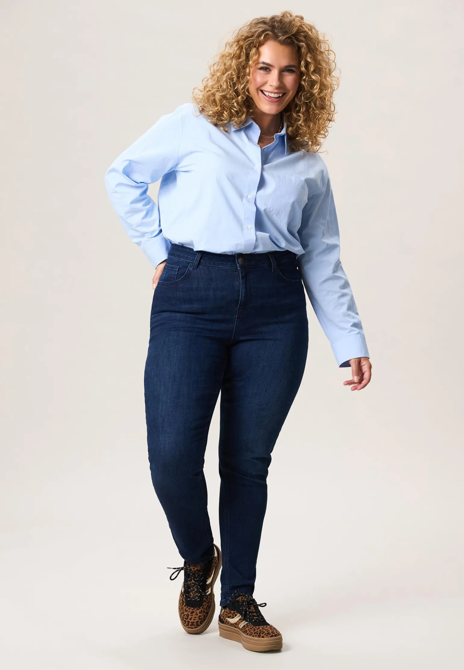 Online Miss Etam Jeans slim fit blauw Dark denim