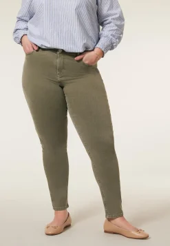 Discount Miss Etam Jeans slim fit groen Licht olijfgroen