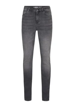 Hot Miss Etam Jeans slim fit medium grijs 36" Mid grey denim