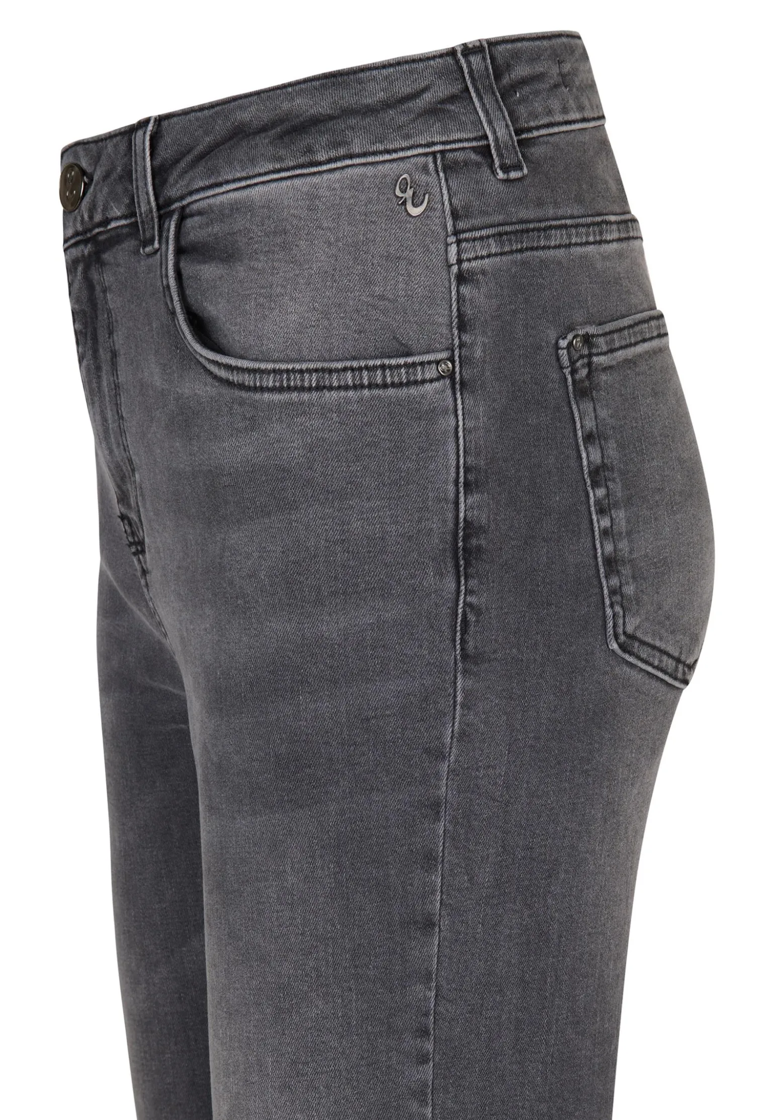 Hot Miss Etam Jeans slim fit medium grijs 36" Mid grey denim