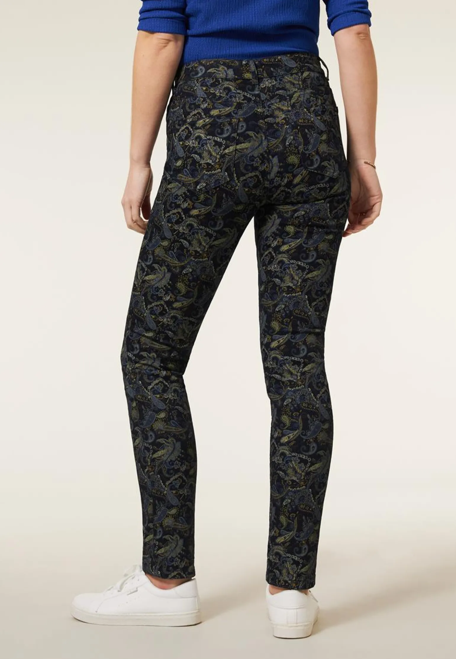 Clearance Miss Etam Jeans slim fit print blauw Multi blauw