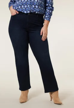 Sale Miss Etam Jeans straight fit blauw Dark denim