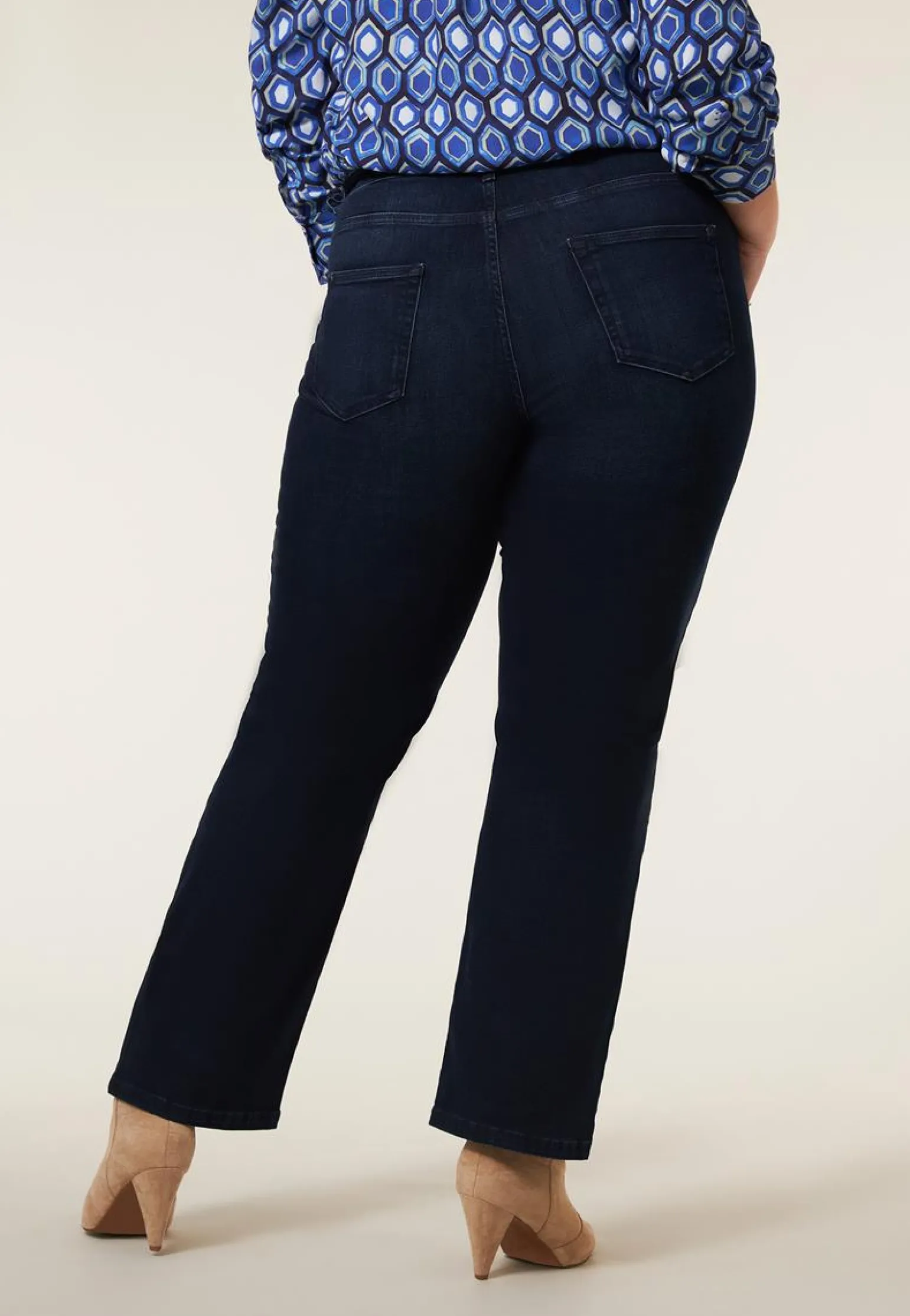 Sale Miss Etam Jeans straight fit blauw Dark denim