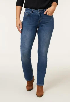 Hot Miss Etam Jeans straight fit blauw Medium denim