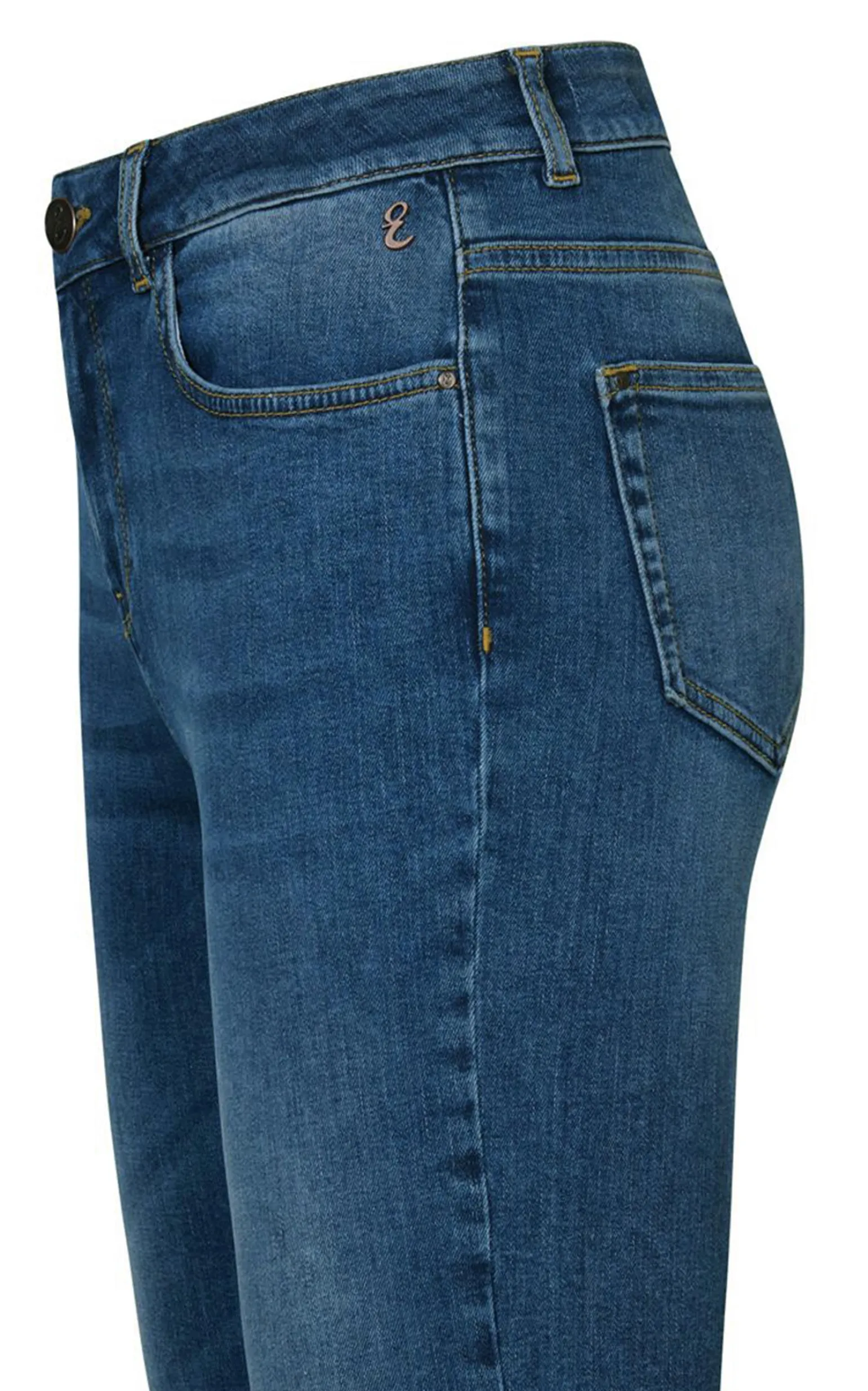 Hot Miss Etam Jeans straight fit blauw Medium denim