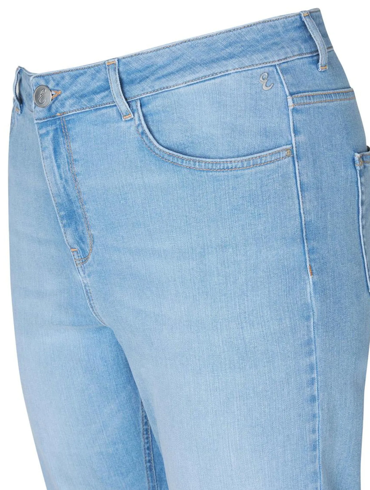 Online Miss Etam Jeans straight fit blauw Bleached