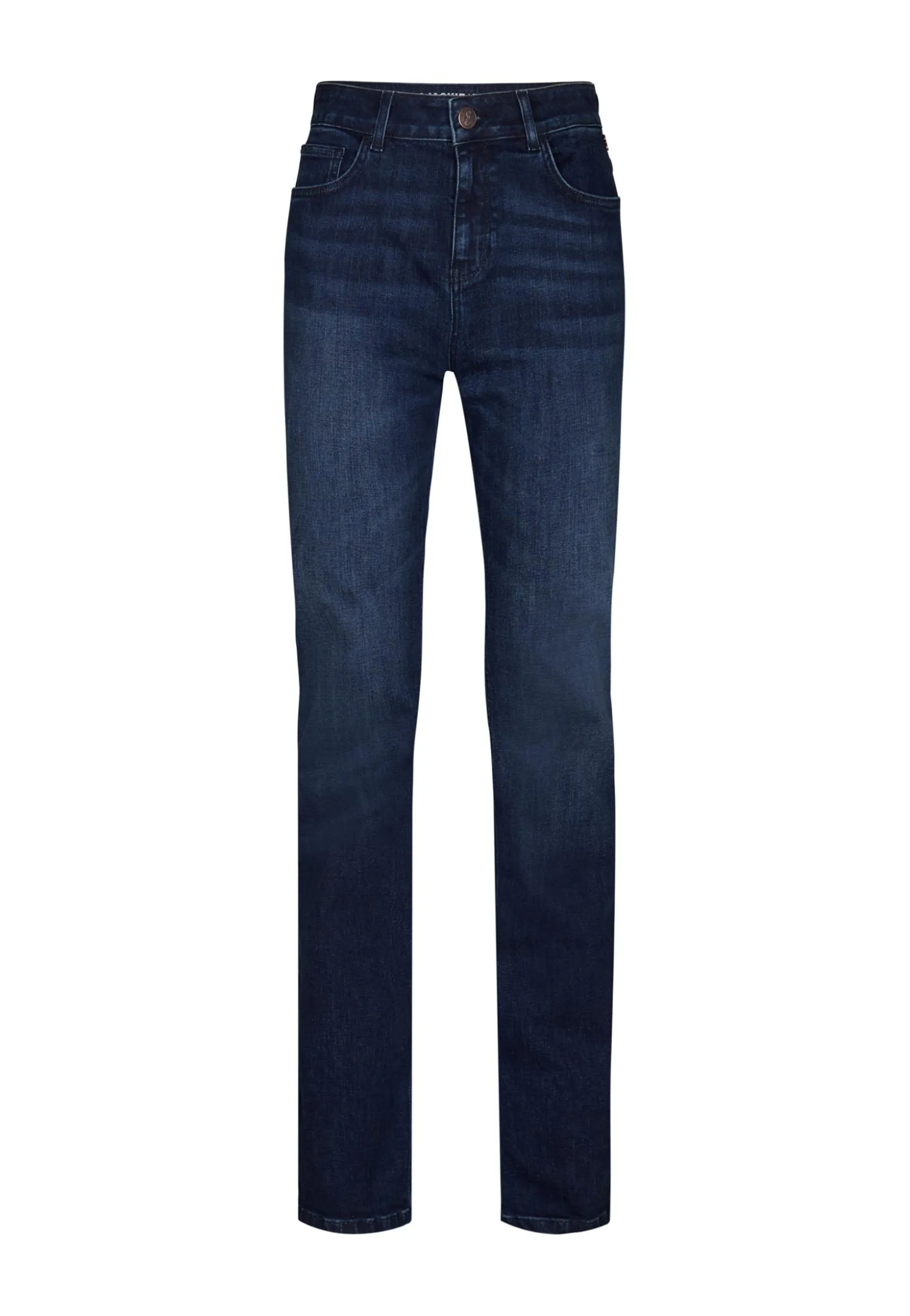 Best Miss Etam Jeans straight fit blauw 36" Dark denim