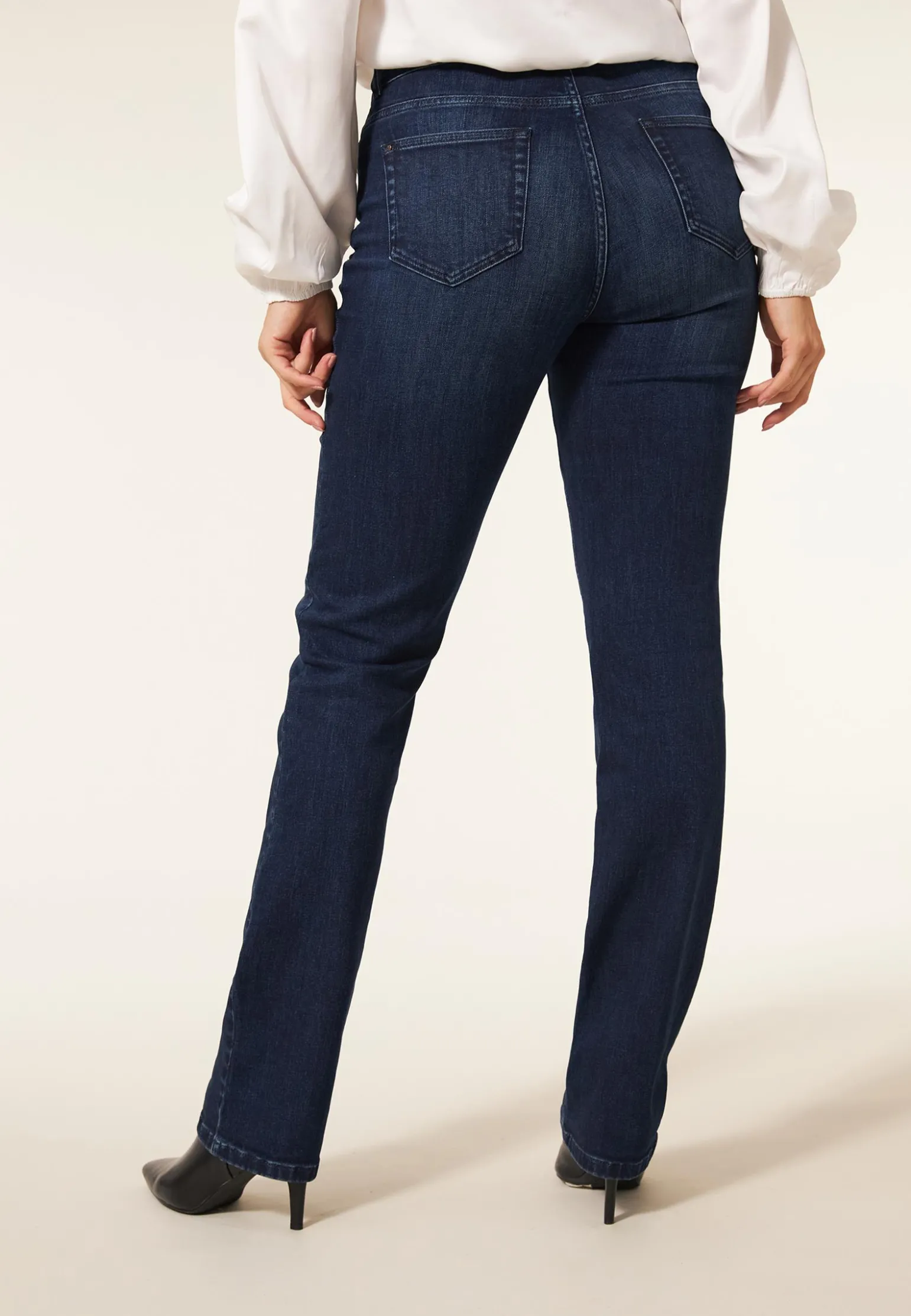 Best Miss Etam Jeans straight fit blauw 36" Dark denim