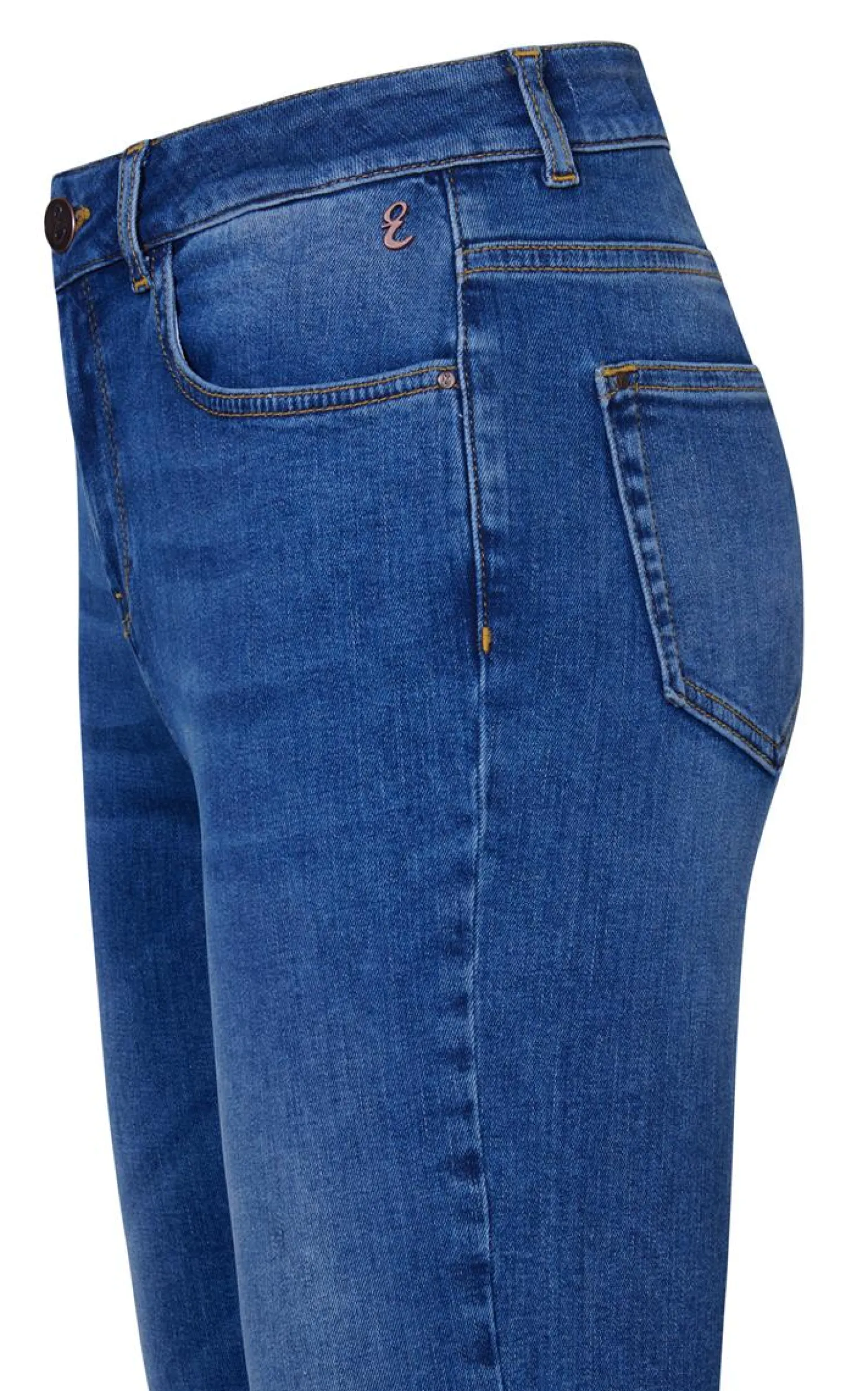 New Miss Etam Jeans straight fit blauw 36" Medium denim